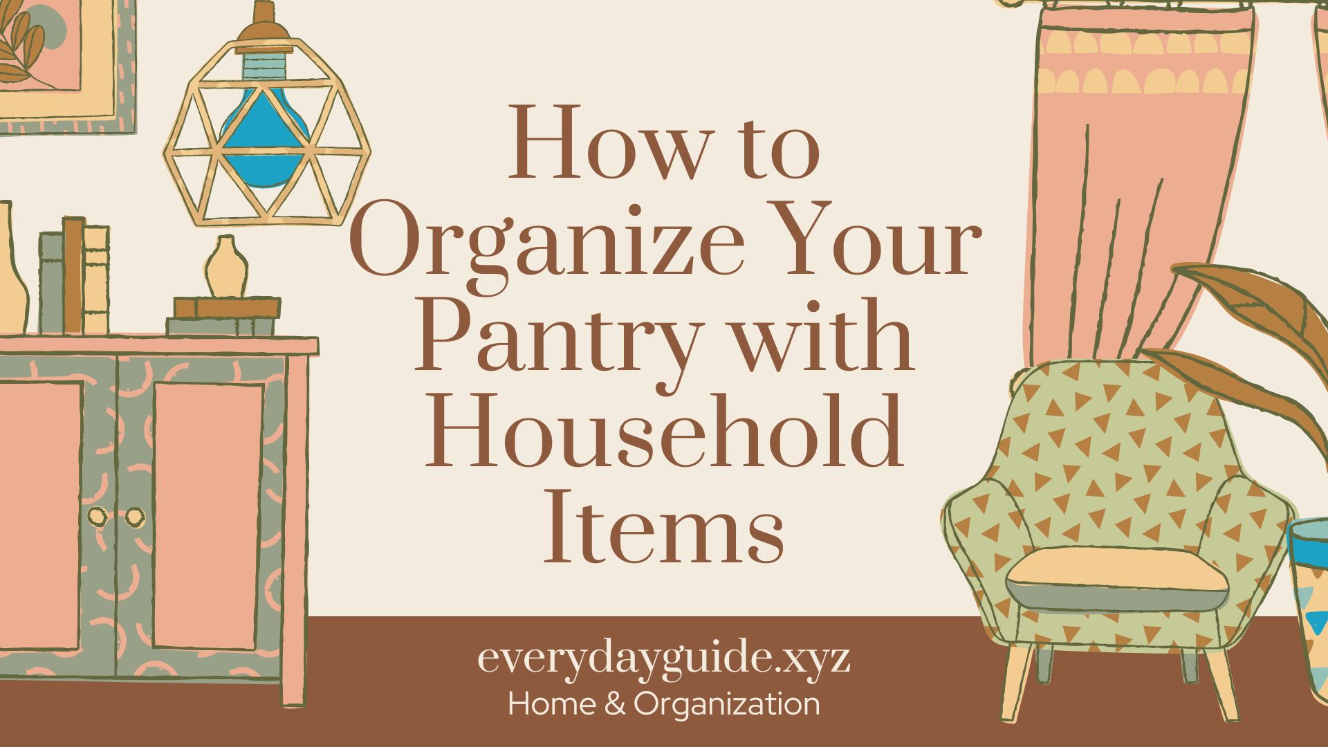 How to Organize Your Pantry with Household Items